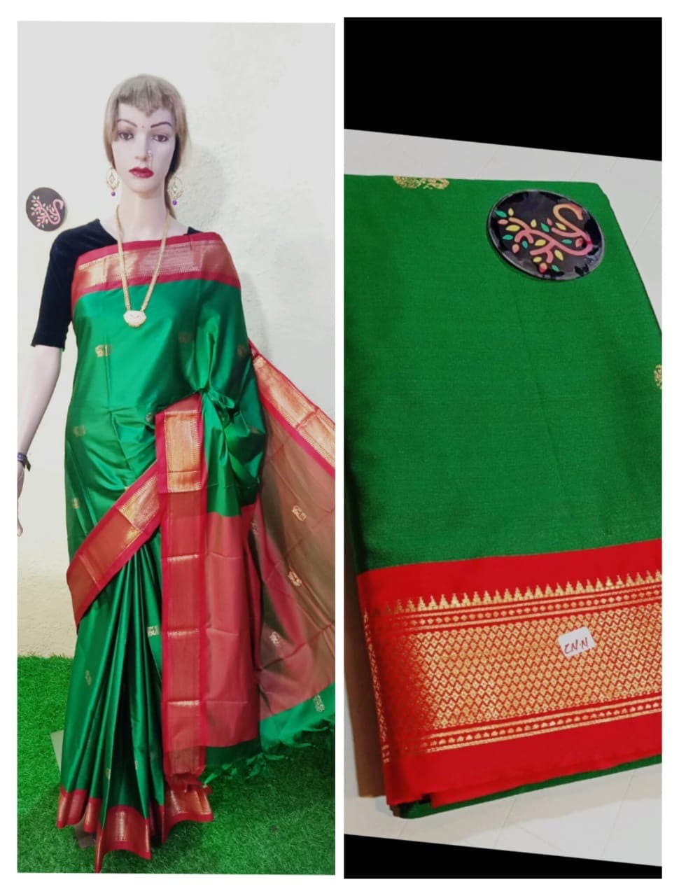 Soft silk paithani saree nakhra nation
