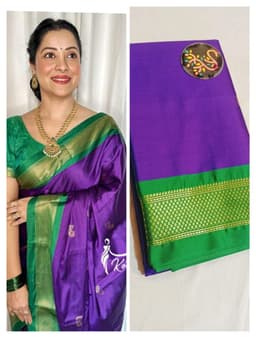 Soft silk paithani saree Nakhra nation