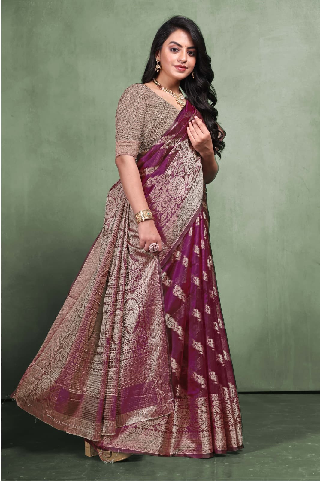 Organza Silk Saree nakhra nation