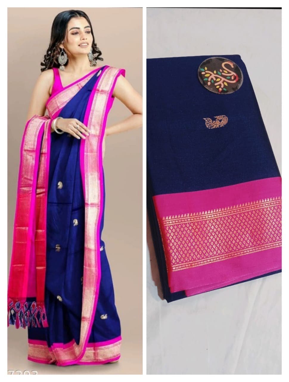 Soft silk paithani saree nakhra nation