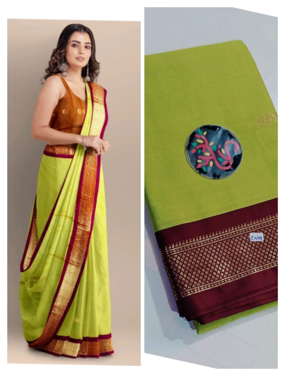 Soft silk paithani saree nakhra nation