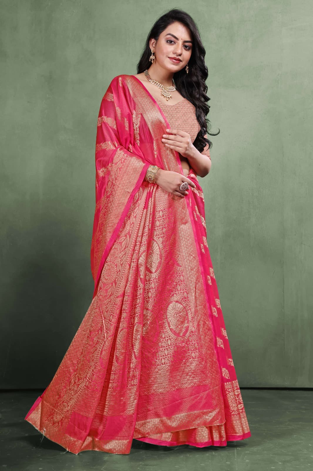 Organza Silk Saree nakhra nation