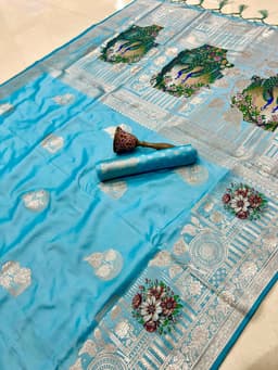 Pure silk saree Nakhra nation