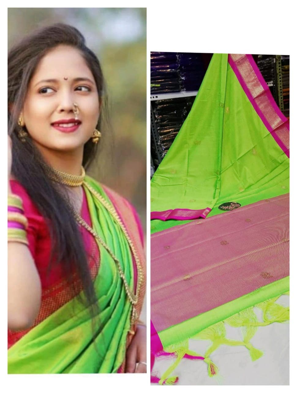 Soft silk paithani saree nakhra nation