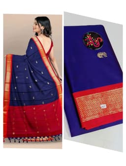 Soft silk paithani saree Nakhra nation