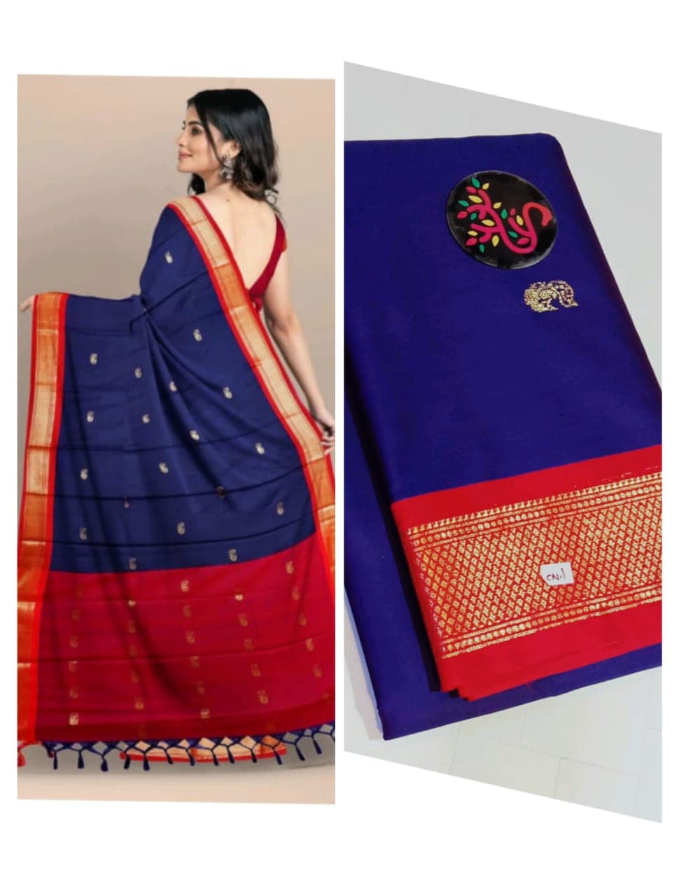 Soft silk paithani saree nakhra nation