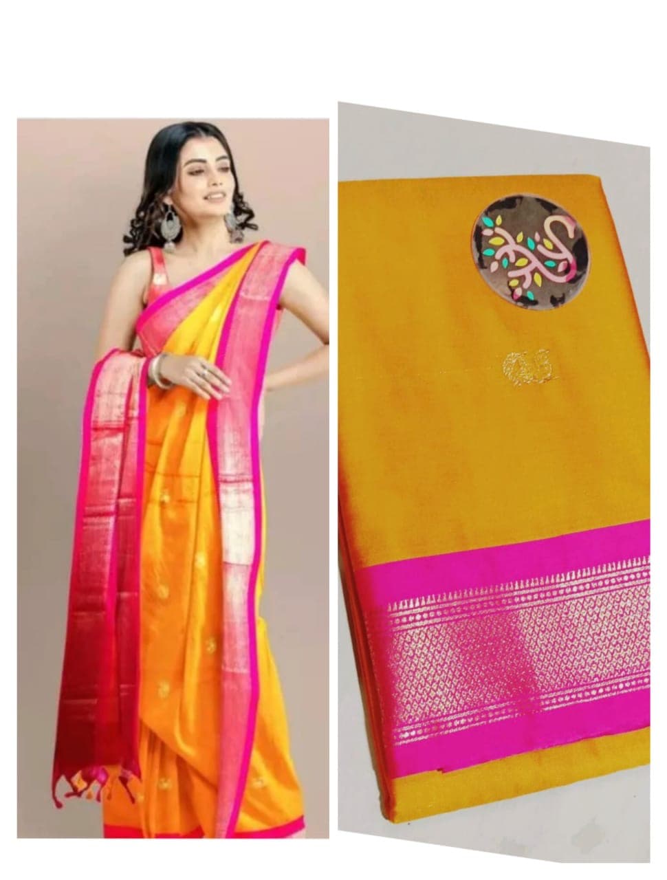 Soft silk paithani saree nakhra nation