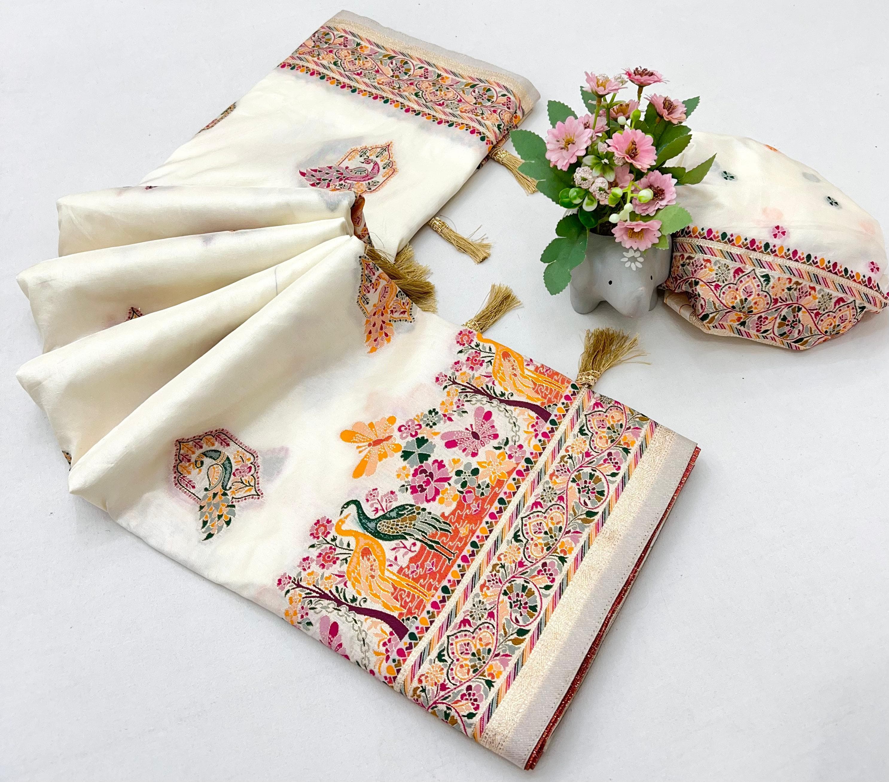 Pashmina Silk Saree nakhra nation