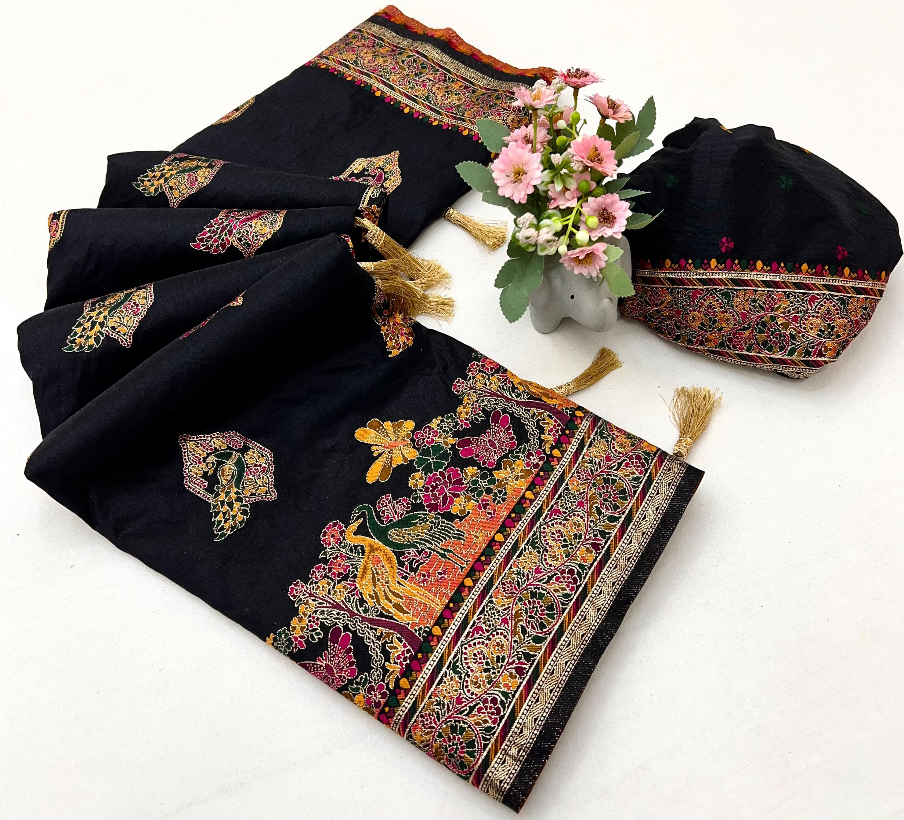 Pashmina Silk Saree nakhra nation