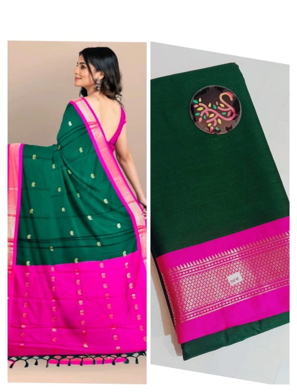Soft silk paithani saree nakhra nation
