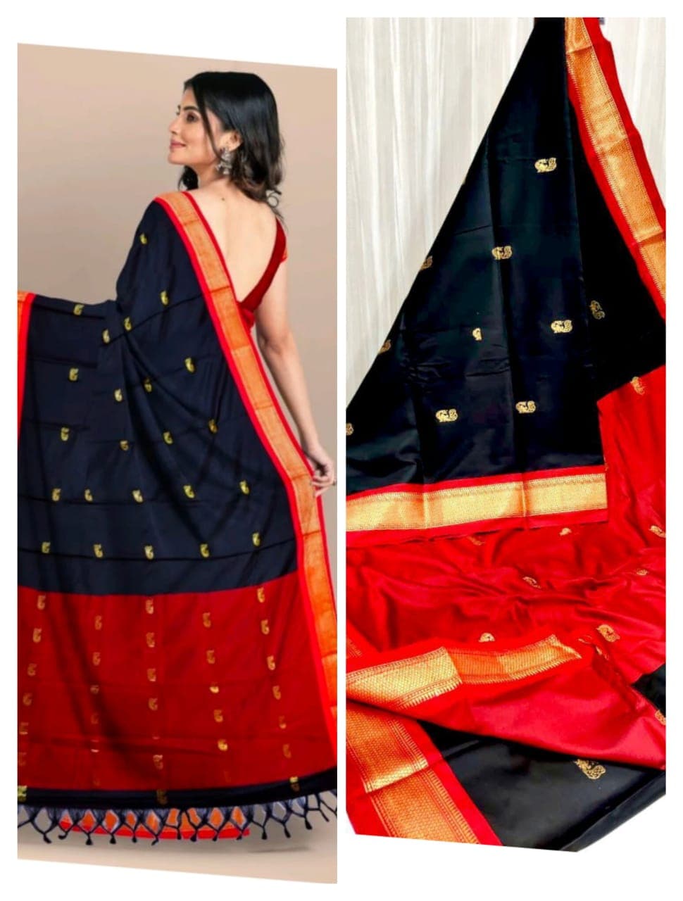 Soft silk paithani saree Nakhra nation